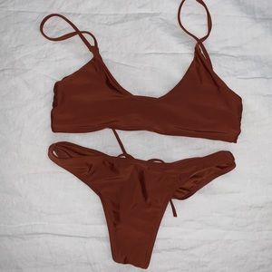 Super cute dark/burnt orange bikini
